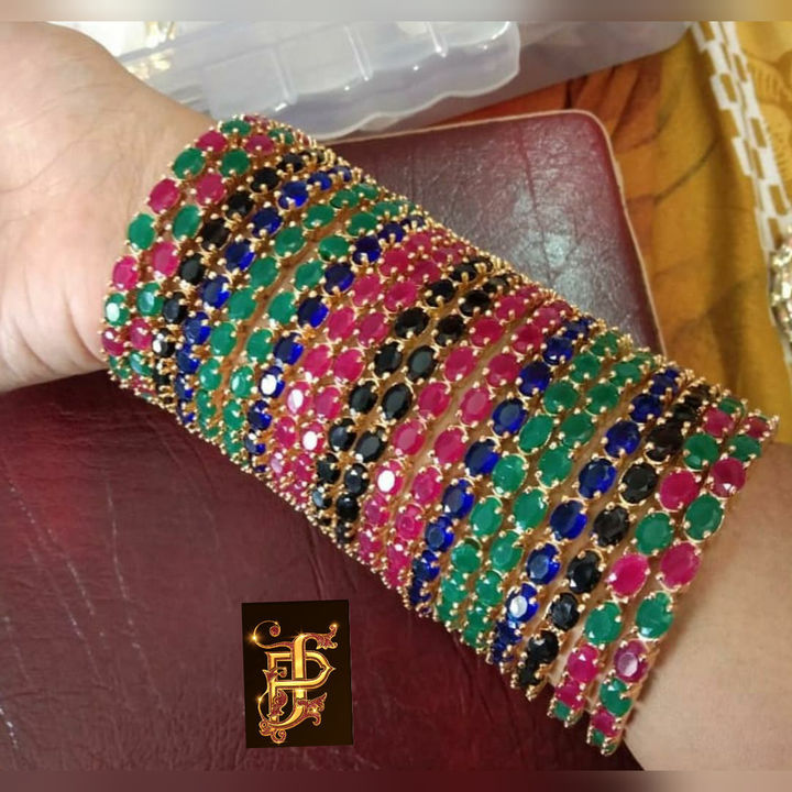 Multi color bangles uploaded by business on 3/1/2021