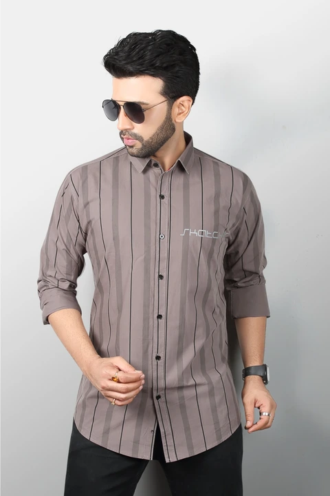 Casual Stripes Shirt uploaded by Pooja Garments Industriez on 3/29/2023