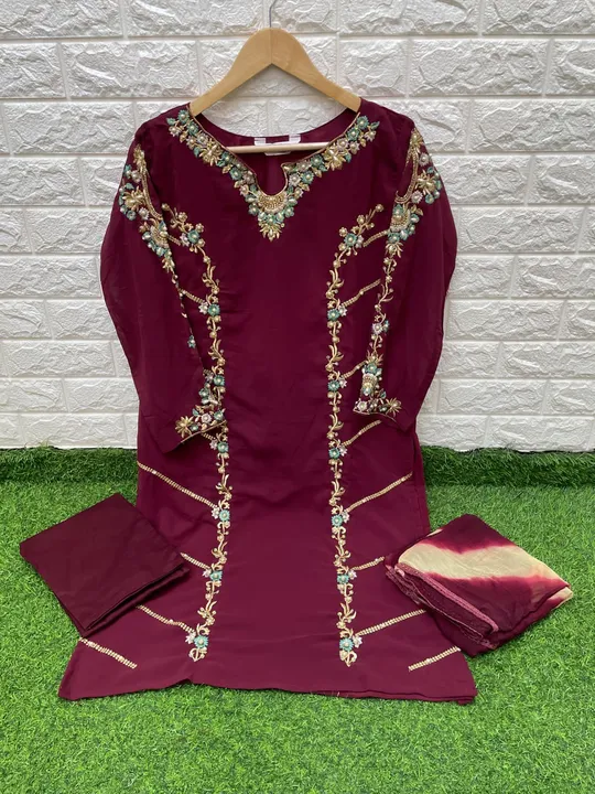 🌟 *New Handwork Collction Kurti With Pant & Duptta .......*🌟💞

                *D.No. 1260*

*💞L uploaded by A2z collection on 3/29/2023