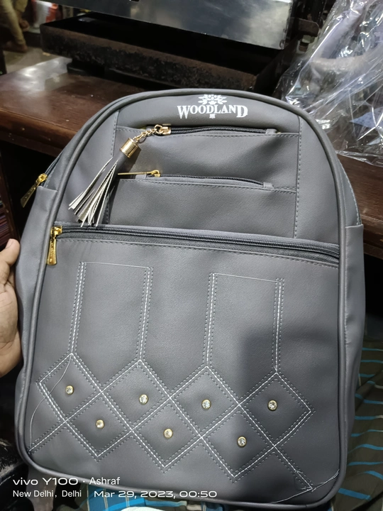 Stylish leather Backpack Pithu 3 pocket 8