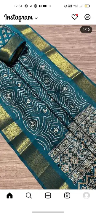 Women partywear silk zari saree uploaded by AK lifestyle on 3/29/2023