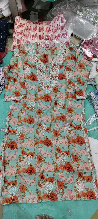 Lakhnawi cotton kurti 9024 2985 39 uploaded by Sufiya collection on 5/30/2024