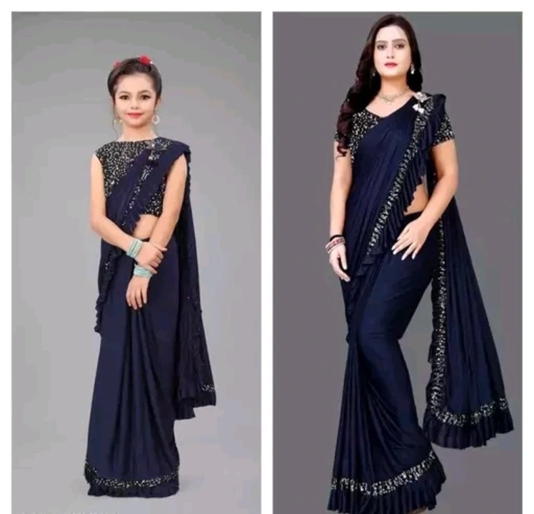 Mother doter saree fency wear uploaded by Fashion vogue on 3/29/2023