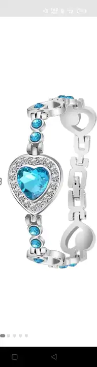 Fancy hart sep blue-daimond bracelet uploaded by business on 3/29/2023