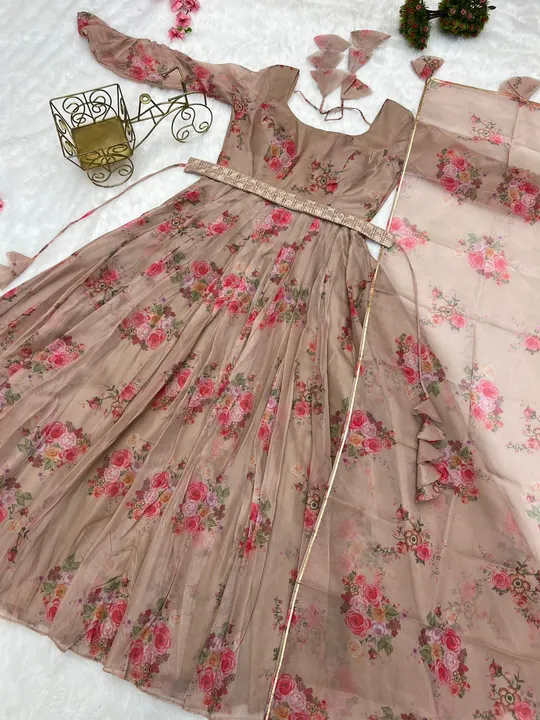 Fancy printed dress  uploaded by Shreeji fashion on 3/29/2023