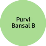 Business logo of Purvi bansal B