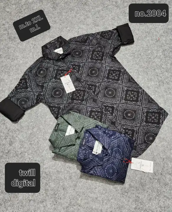 Product image of Twill Fabric Heavy Printed shirt , price: Rs. 320, ID: twill-fabric-heavy-printed-shirt-c97c8937