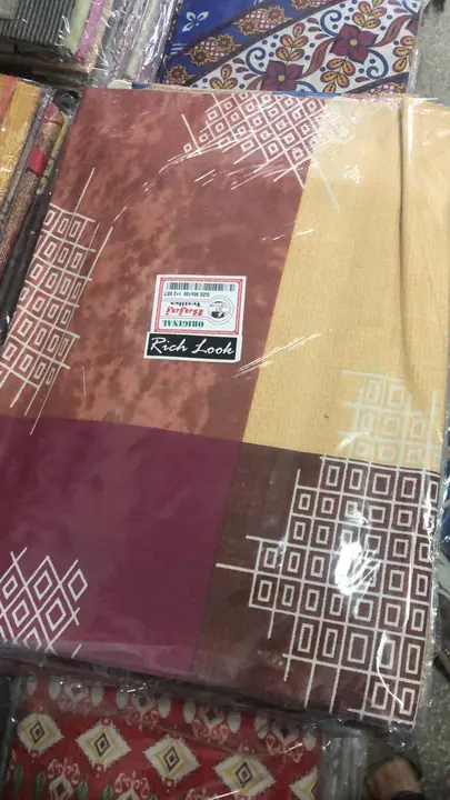Pure cotton khadar casment double bed sheet with pillow cover  uploaded by G s industries on 3/29/2023