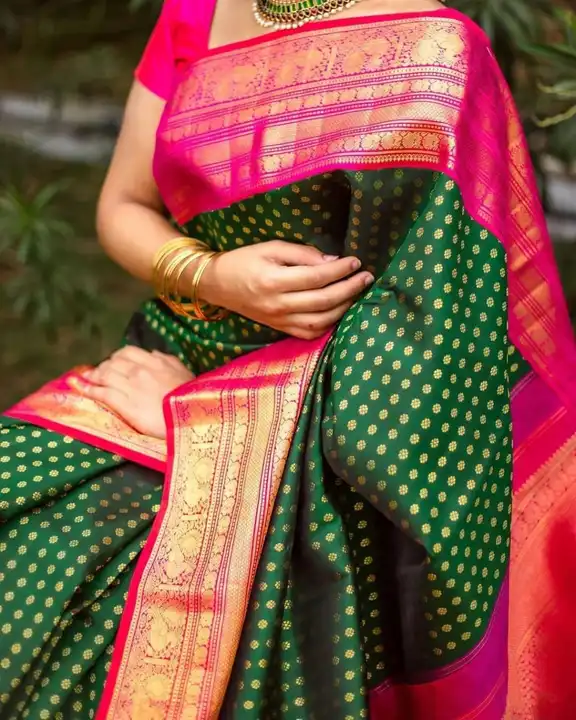 Green Banarasi saree uploaded by Madhav Textiles on 3/29/2023