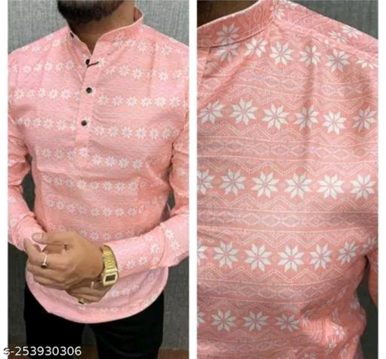 Short kurta for mens digital printed  uploaded by My Indian fashion on 3/29/2023