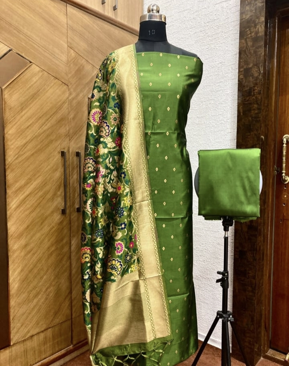 pure silk bamarasi suit uploaded by vishal kurtiz on 3/29/2023