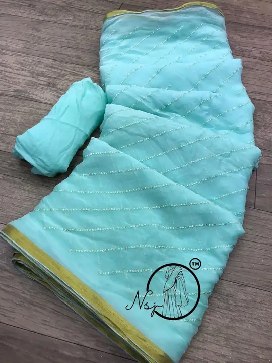 Presents Diamond chiffon Saree*
 👉👉

👉keep shopping with us 

🥰🥰Original product🥰🥰

 uploaded by Gotapatti manufacturer on 3/29/2023