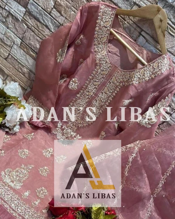 Adans libas heavy dress material  uploaded by Heena fashion house on 3/30/2023