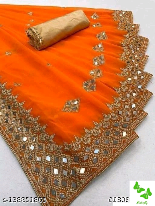 Georgette saree  uploaded by business on 3/30/2023