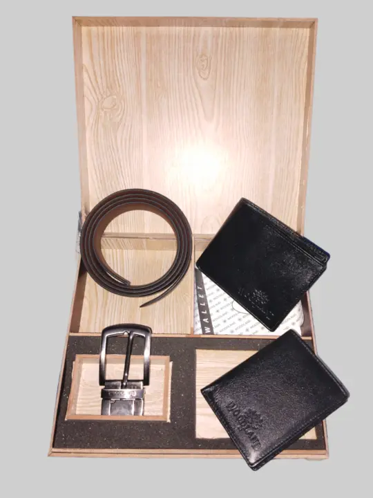 Leather combo accessories wallet,belt and I'd card holder uploaded by Pathan International  on 3/30/2023