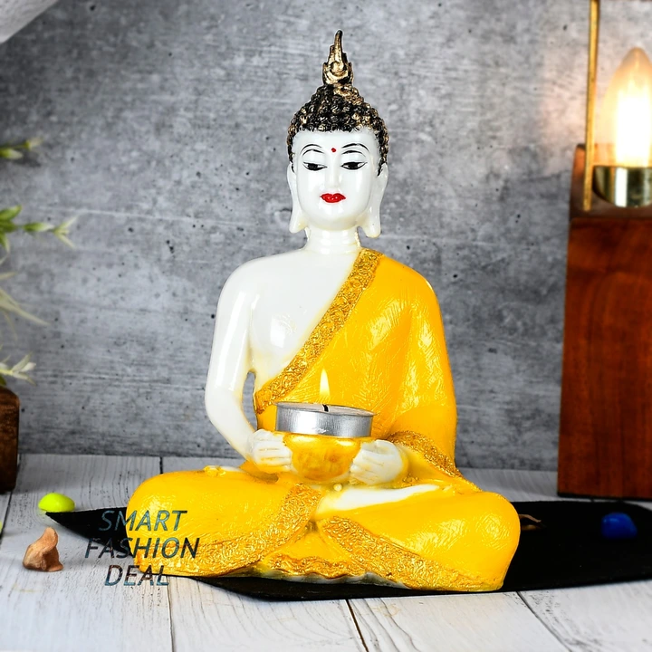 Buddha Diya Samadhi small in yellow  uploaded by Smart fashion deal on 3/30/2023