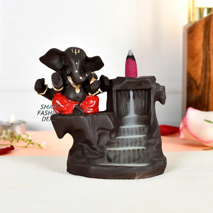 Smoke Ganesha fountain in red uploaded by Smart fashion deal on 3/30/2023