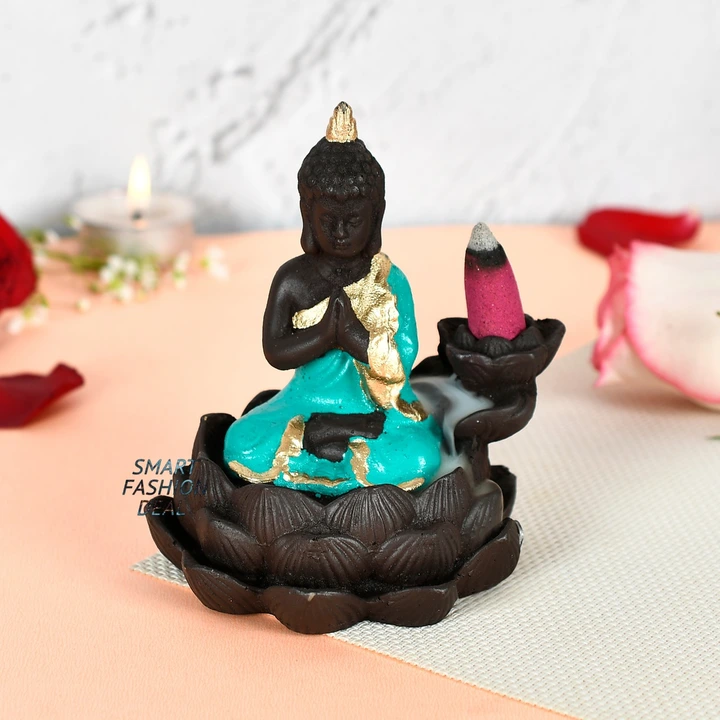Smoke Buddha fountain in green uploaded by Smart fashion deal on 3/30/2023