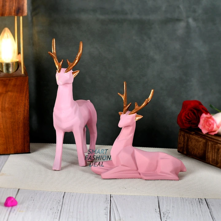 Reindeer set in baby pink uploaded by business on 3/30/2023