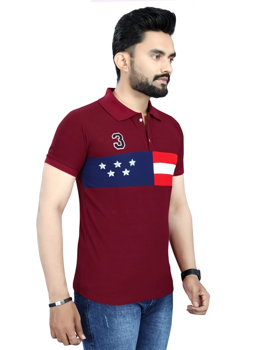 Mens New pure CottonStretchable Polo T-Shirt  uploaded by Glow More Enterprise  on 3/30/2023