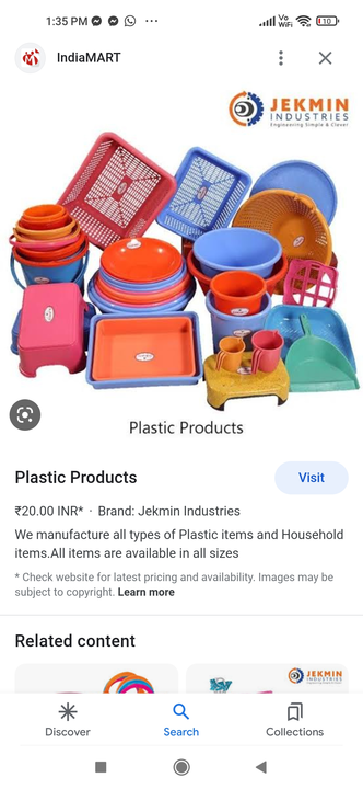 All type of items are there. uploaded by Calcutta plastic center on 3/30/2023