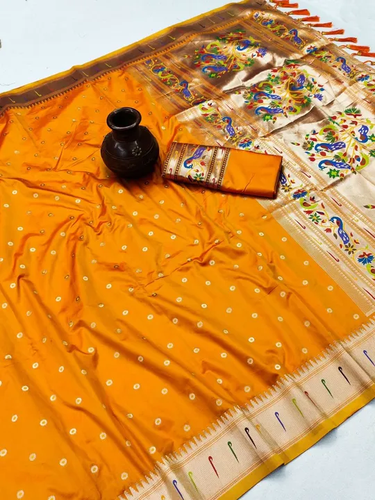 Rich pallu with allover buti design saree  uploaded by DHANANJAY CREATIONS on 3/30/2023