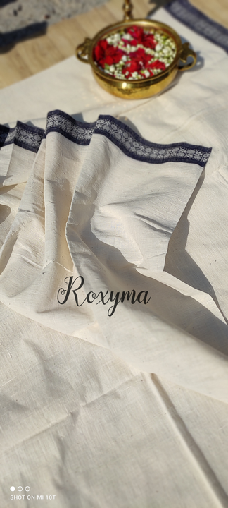Authentic malkha Cotton saree  uploaded by Roxyma Online sale on 3/30/2023