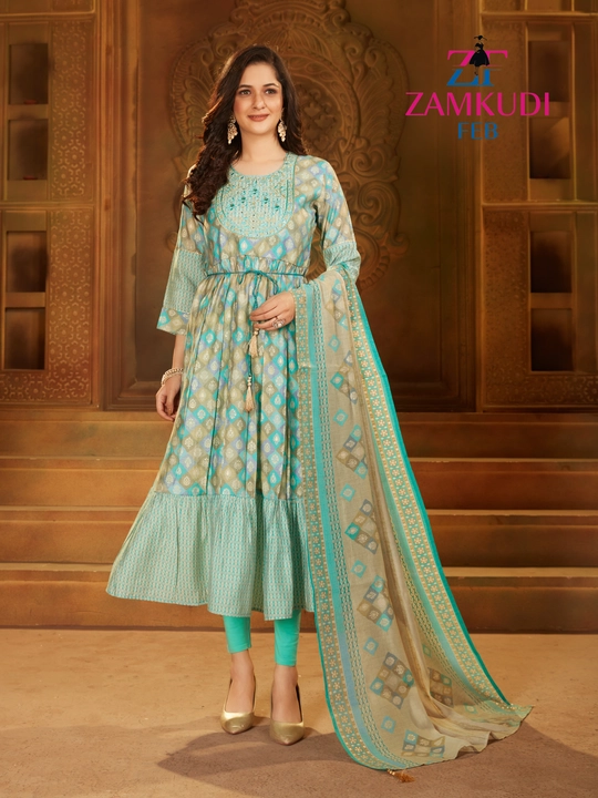 Anarkali Gown with dupatta  uploaded by ZAMKUDI FEB on 3/30/2023