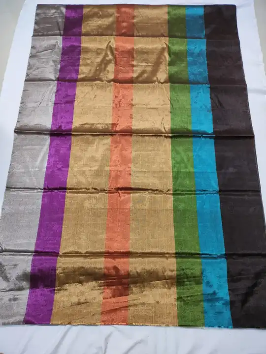 Post image Hey! Checkout my new product called
Chanderi handwoven multicolour full tissue fabric .