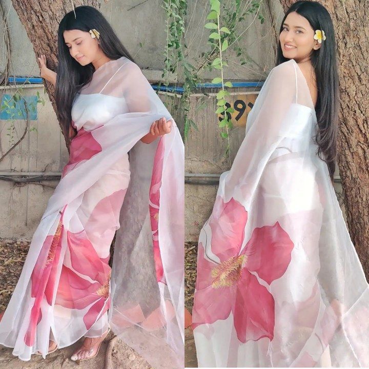 Organza Rose saree uploaded by business on 3/2/2021