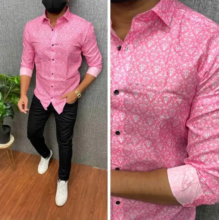 Product image of MEN'S NEWEST FULL SLEEVE PRINTED SHIRT KURTA, price: Rs. 299, ID: men-s-newest-full-sleeve-printed-shirt-kurta-a61ddf63