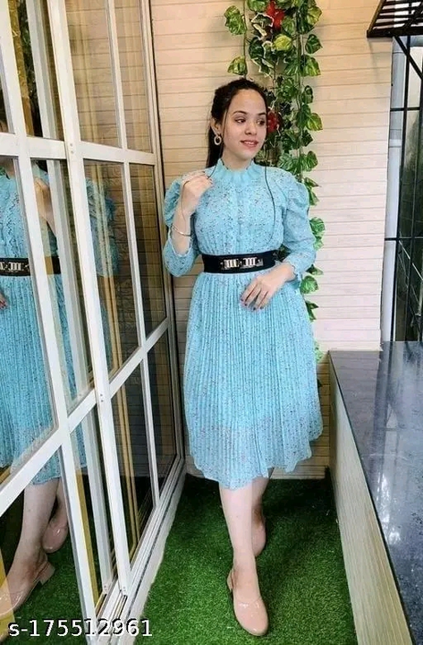 Wonderfull Georgette Dress with lining  uploaded by business on 3/30/2023