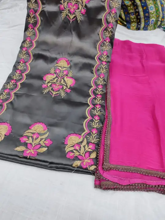 D jaam suit with sifon dupatta  uploaded by Manish sales on 3/30/2023