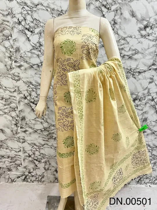 Khadi cotton suit uploaded by Weavers gallery on 3/30/2023