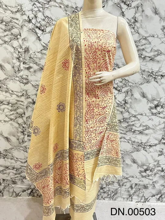 Khadi cotton suit uploaded by Weavers gallery on 3/30/2023