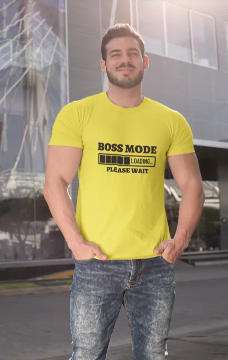 Boss Mode Loading Please Wait T-shirts for Men uploaded by VK Fashions on 3/30/2023