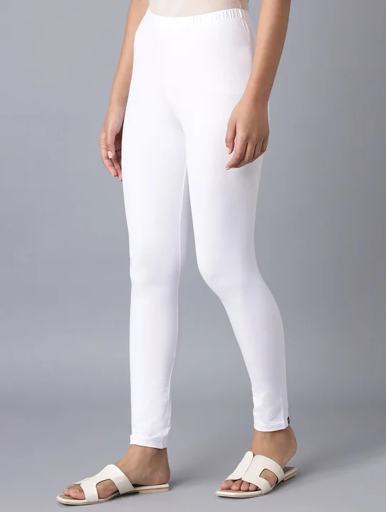 White fabric leggings  uploaded by Vikash enterprises on 3/30/2023