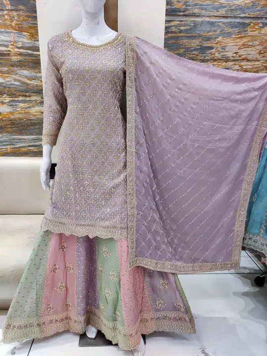 Sharara suit set  uploaded by business on 3/30/2023