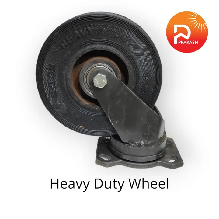 Heavy duty rubber wheel  uploaded by Prakash Trading House on 3/30/2023