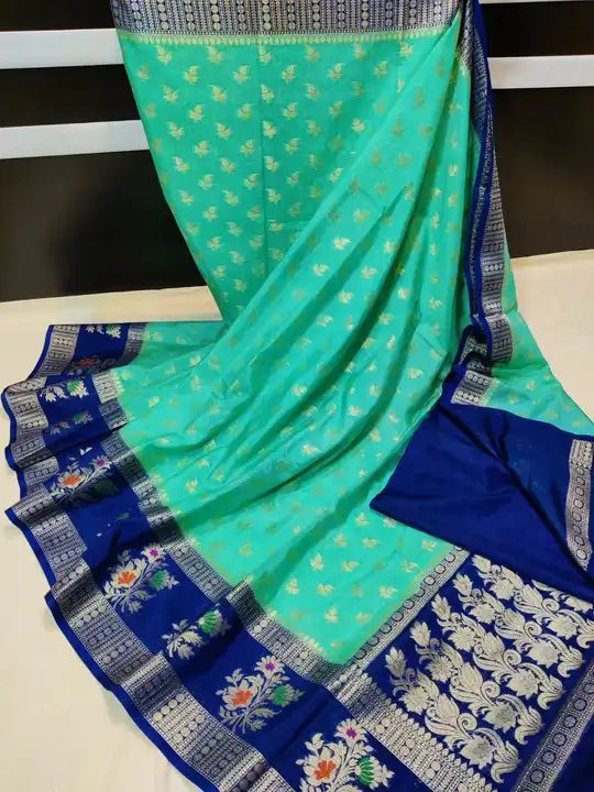 *#Meenakshi_embroidery work_ and_Boutique#*

*Banaarsi daybl warm silk saree*

Material : *warm silk uploaded by business on 3/30/2023