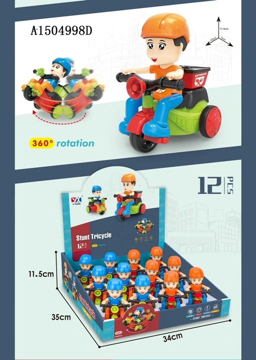 Stunt tricycle uploaded by BHTOYS on 3/30/2023