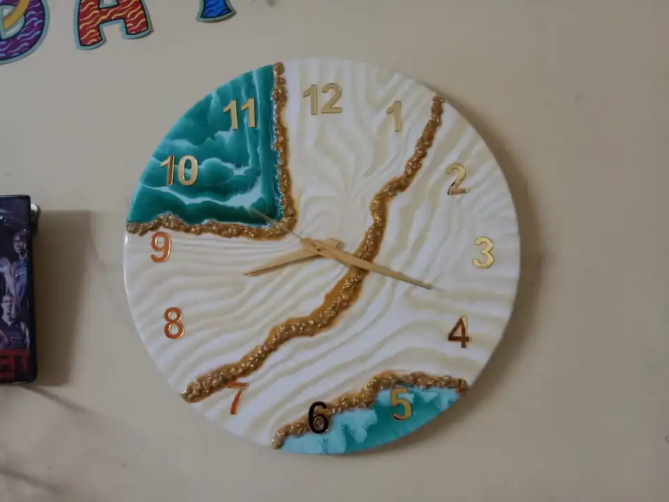 Resin wall Clock 011820. uploaded by business on 3/30/2023