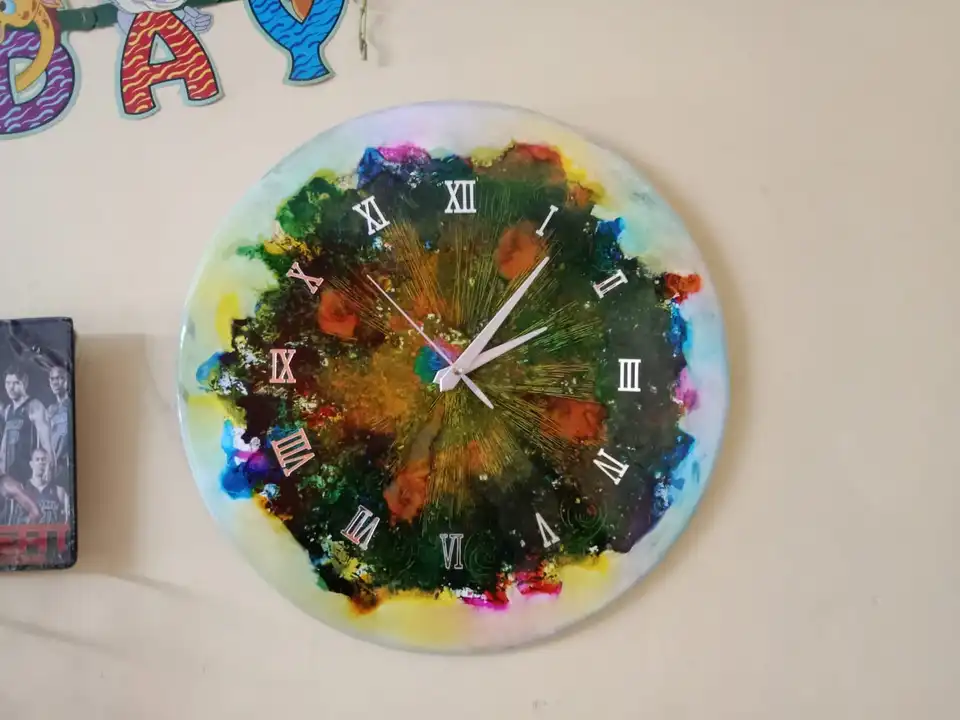 Resin wall Clock 041820. uploaded by business on 3/30/2023