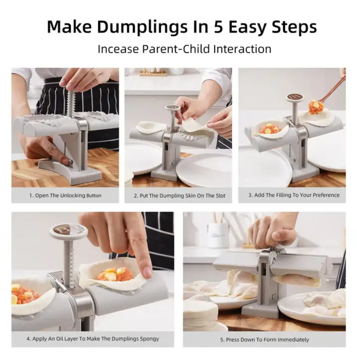 Dumpling Maker Mold,Double Head Dumpling Mold Wrap Two At A One Time,Household Dumpling Maker Mould, uploaded by RK enterprise on 3/30/2023