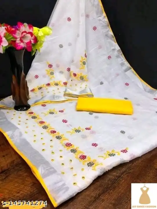 Chandari cotton saree  uploaded by Vishal Enterprise on 3/30/2023