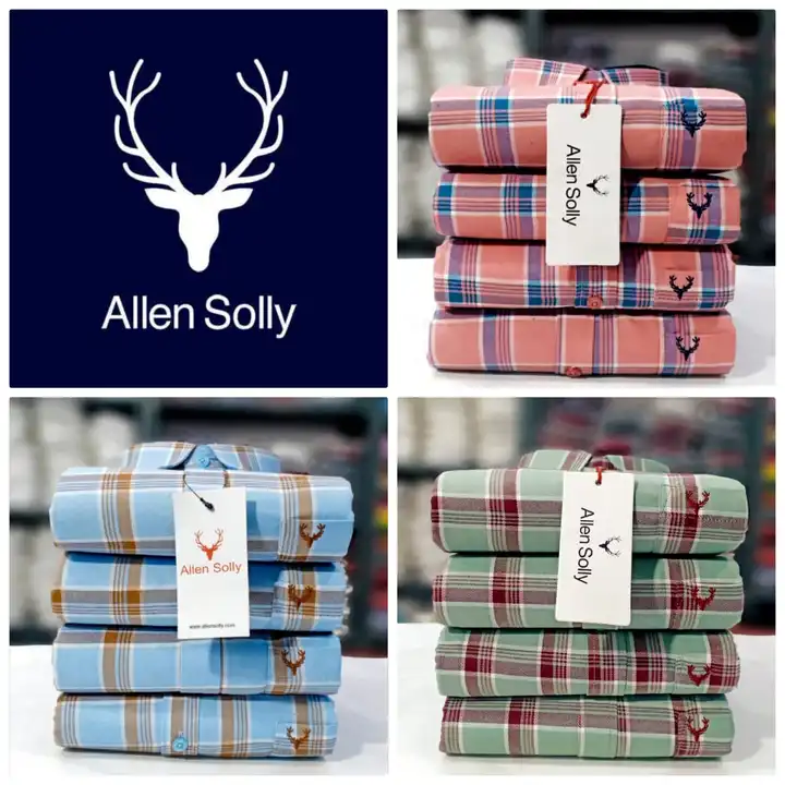 Allen solly check shirts  uploaded by BAL GOPAL COLLECTION on 3/30/2023