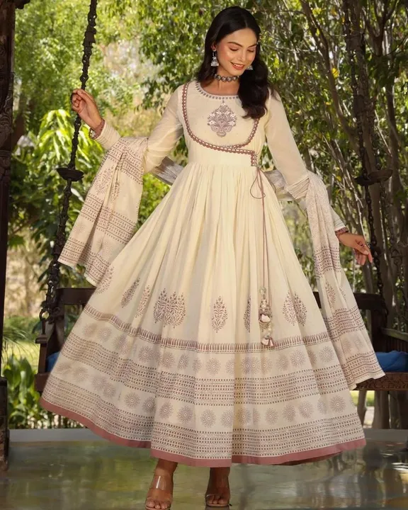 Pure cotton mulmul kurti set  uploaded by Prisha ethnicwear on 3/30/2023