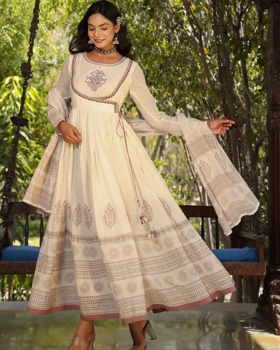Pure cotton mulmul kurti set  uploaded by Prisha ethnicwear on 3/30/2023
