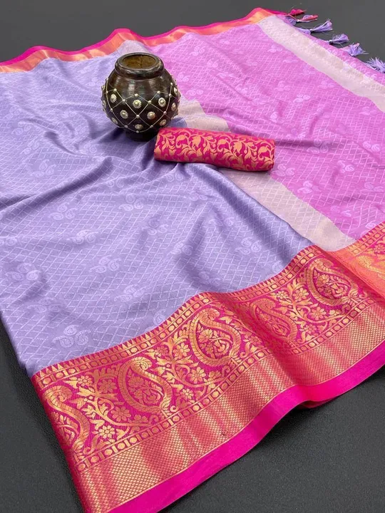 

*Fabric*: HEAVY RICH COTTON SILK DESIGN & JEQUARED WEAVING & RICH HEAVY BORDER WITH JACQURD BLOUSE uploaded by Maa Arbuda saree on 3/30/2023