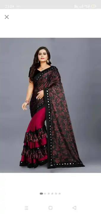 WOMEN SAREE 

WITH BLOUS 

FABRIC LYCRA AND WELWET MIX 

DESIGN AND COLOUR MIX 

PIC 200/

*RATE 140 uploaded by Krisha enterprises on 3/30/2023